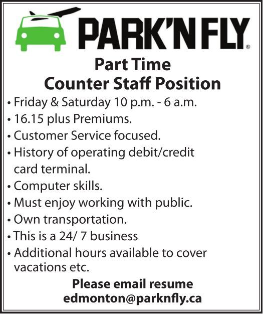 PARK'N FLY Part Time Count... Job Posting | Working.com